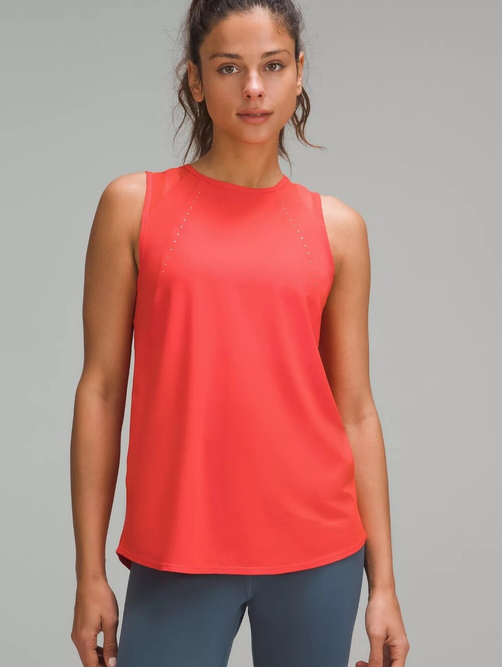 Lululemon Sculpt Yoga Tank Top Coral Pink Womens Size 4